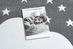 Dywan PETIT CLOUD CHMURKA GWIAZDKI szary
