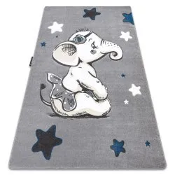 Tappeto PETIT L'ÉLÉPHANT ELEFANTE STELLA grigio