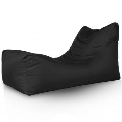 Nero Chaise Long Da Esterno Nylon