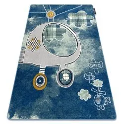 Tappeto PETIT HELICOPTER elicottero, aerei blu