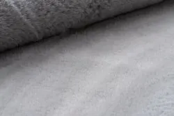 Tappeto BUNNY argento IMITAZIONE PELLICCIA DI CONIGLIO