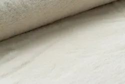 Tappeto BUNNY cerchio beige IMITAZIONE PELLICCIA DI CONIGLIO
