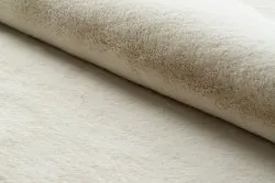 Tappeto BUNNY cerchio beige IMITAZIONE PELLICCIA DI CONIGLIO