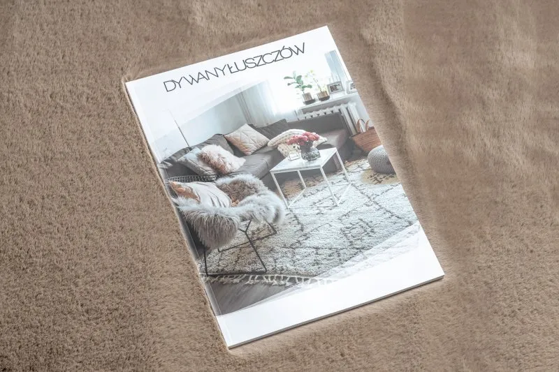Tappeto BUNNY taupe beige IMITAZIONE PELLICCIA DI CONIGLIO