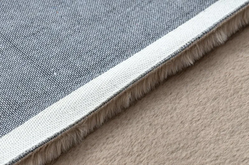 Tappeto BUNNY taupe beige IMITAZIONE PELLICCIA DI CONIGLIO