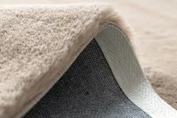 Tappeto BUNNY taupe beige IMITAZIONE PELLICCIA DI CONIGLIO