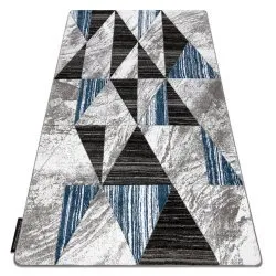 Tappeto ALTER Nano triangoli blu