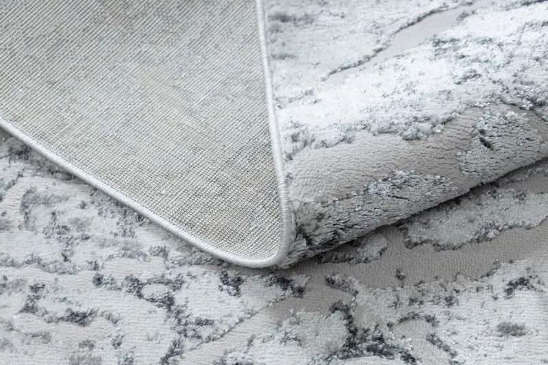 Dywan MEFE nowoczesny  6182 Beton - Strukturalny, dwa poziomy runa szary