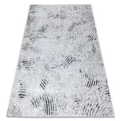 Tappeto MEFE moderno 8725 cerchi impronta digitale - Structural due livelli di pile grigio