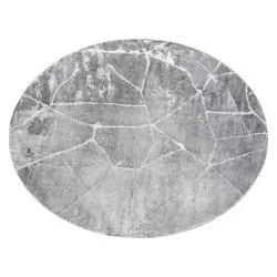 Tappeto MEFE moderno Cerchio 2783 Marmo - Structural due livelli di pile grigio scuro