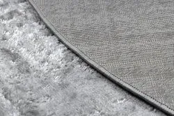 Tappeto MEFE moderno Cerchio 8722 Linee vintage - Structural due livelli di pile grigio / bianca