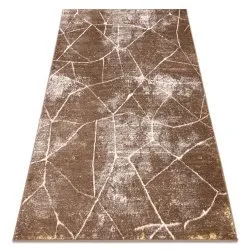 Tappeto MEFE moderno 2783 Marmo - Structural due livelli di pile beige scuro