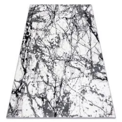 Tappeto moderno COZY 8871 Marble, Marmo - Structural due livelli di pile grigio