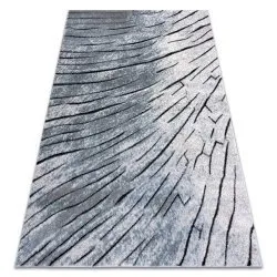 Tappeto moderno COZY 8874 Timber, legna - Structural due livelli di pile grigio / blu