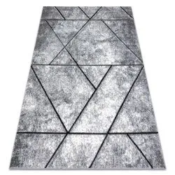 Tappeto moderno COZY 8872 Wall, geometrico, triangoli - Structural due livelli di pile grigio / blu