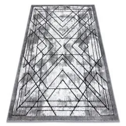 Tappeto moderno COZY Tico, geometrico - Structural due livelli di pile grigio