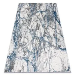 Tappeto NOBLE moderno 9962 68 Marmo, calcolo - Structural due livelli di pile crema / blu