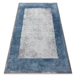 Tappeto NOBLE moderno 9730 68 Telaio vintage - Structural due livelli di pile crema / blu