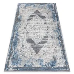Tappeto NOBLE moderno 9479 63 Ornamento vintage - Structural due livelli di pile crema / blu