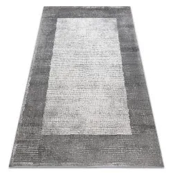 Tappeto NOBLE moderno 9730 65 Telaio vintage - Structural due livelli di pile crema / grigio