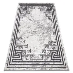 Tappeto NOBLE moderno 1517 65 Telaio, greco, marmo - Structural due livelli di pile crema / grigio