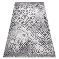 Tappeto NOBLE moderno 1532 45 Vintage, traliccio marocchino - Structural due livelli di pile grigio