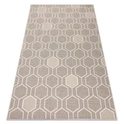 Tappeto SPRING 20404558 Hexagon, di corda, ad anello - beige