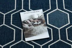 Tappeto SPRING 20404994 Hexagon, di corda, ad anello - blu