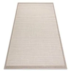 Tappeto SPRING 20411558 Linee, telaio di corda, ad anello - beige