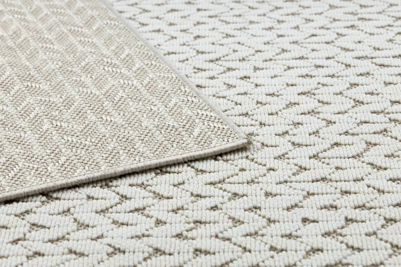 Dywan SPRING 20467558 Jodełka, chevron sznurkowy, pętelkowy - beż