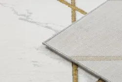 Dywan EMERALD ekskluzywny 1012 glamour, stylowy geometryczny, marmur krem / złoty