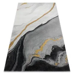 Tappeto EMERALD esclusivo 1017 glamour, elegante Marmo nero / oro