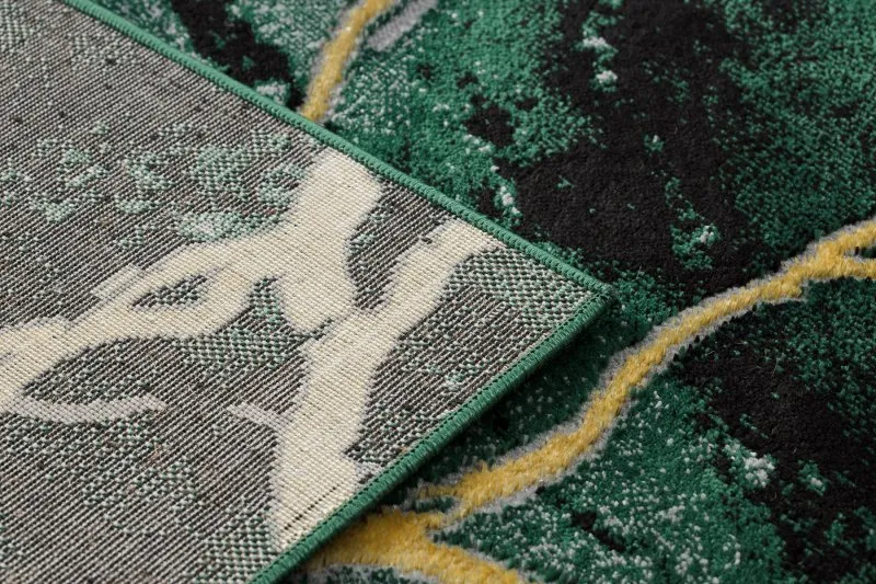 Dywan EMERALD ekskluzywny 1018 glamour, stylowy marmur butelkowa zieleń / złoty
