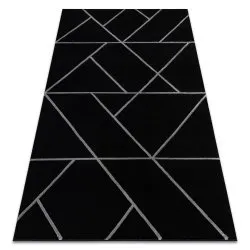 Tappeto EMERALD esclusivo 7543 glamour, elegante géométrique nero / argint
