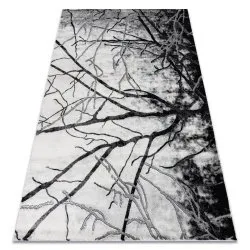Tappeto EMERALD esclusivo 3820 glamour, elegante albero argint