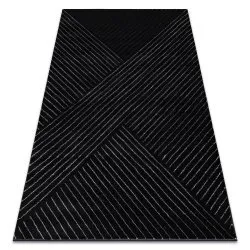 Tappeto EMERALD esclusivo A0084 glamour, elegante, linee, géométrique nero / argint
