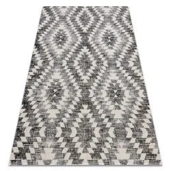Tappeto moderno MUNDO D7461 diamanti 3D da esterno grigio / beige