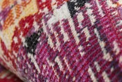 Dywan nowoczesny MUNDO D7701 romby, boho outdoor różowy / beż