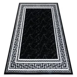 Tappeto GLOSS moderno 2813 87 elegante, telaio, greco nero / grigio