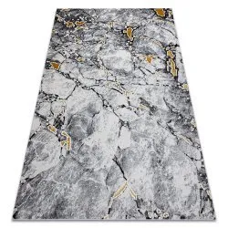 Tappeto GLOSS moderno 528A 58 Marmo, calcolo elegante, glamour avorio / nero