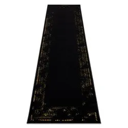 Tappeto, tappeti passatoie GLOSS moderno 408C 86 Telaio elegante, glamour, art deco nero / oro
