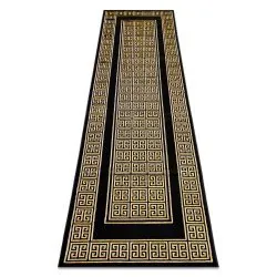 Tappeto, tappeti passatoie GLOSS moderno 6776 86 elegante, telaio, greco nero / oro