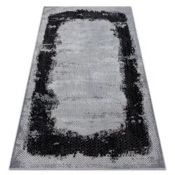 Tappeto CORE A004 Frame, ombreggiato - strutturale, due livelli di pile, nero / grigio