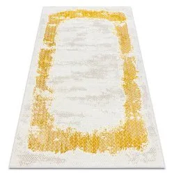 Tappeto CORE 004A Frame, ombreggiato - strutturale, due livelli di pile, avorio / oro