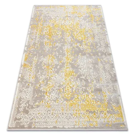 Dywan CORE 3807 Ornament Vintage - Strukturalny, dwa poziomy runa, beż / złoty