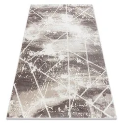 Tappeto CORE 1818 Geometrico - strutturale, due livelli di pile, avorio / bianca