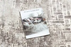 Dywan CORE W9786 Abstrakcja - Strukturalny, dwa poziomy runa, beż