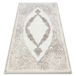 Tappeto CORE 8111 Ornamento Vintage - strutturale, due livelli di pile, beige