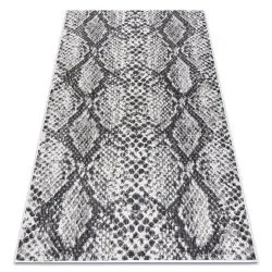 Tappeto SISAL SION Pelle di serpente 22162 tessuto piatto ecru / nero