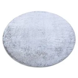 Tappeto da lavaggio moderno LAPIN circle, shaggy antisdrucciolevole grigio / avorio
